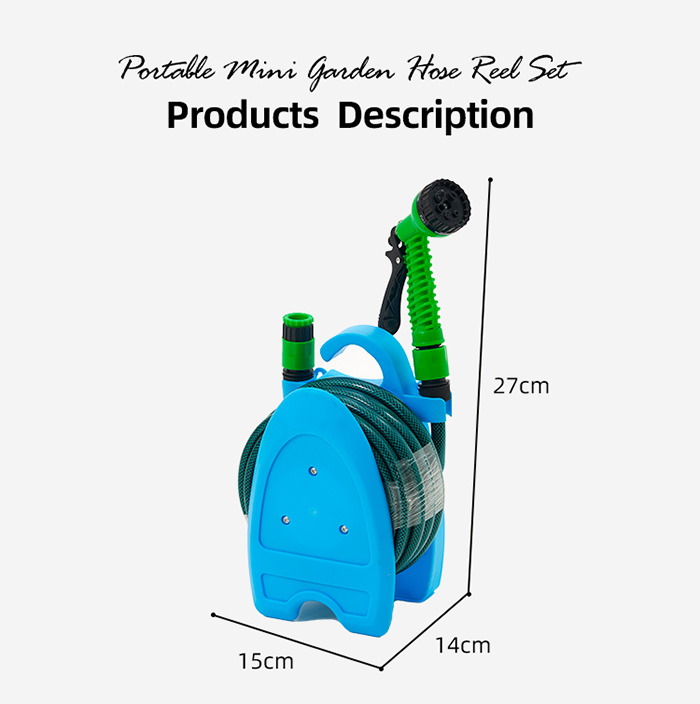 Mini enrouleur portable pour tuyau d'arrosage 10Z01E