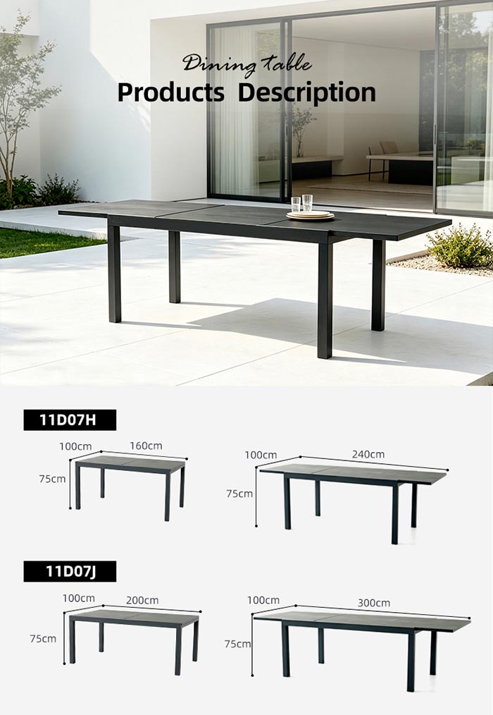 Tables de repas extensibles