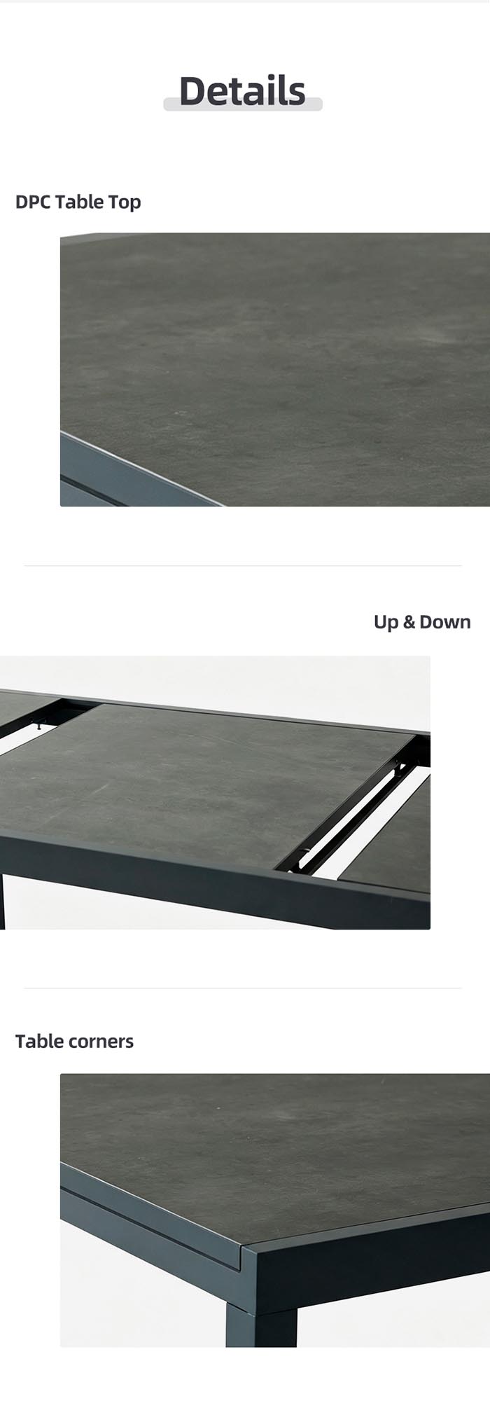 Tables de repas extensibles