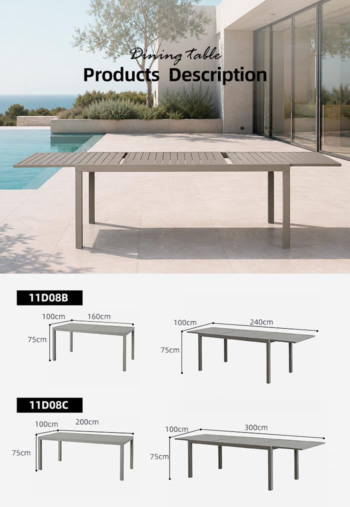 Tables de repas extensibles 11D08B Tables de repas extensibles 11D08B