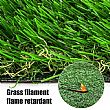 HF Patios Gazon Artificiel d’Extérieur en Gros avec Fibres en PE et PP, Support en Caoutchouc et Trous de Drainage - 80T02A