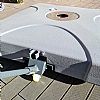Base de parasol en plastique avec roulettes - 12U02P