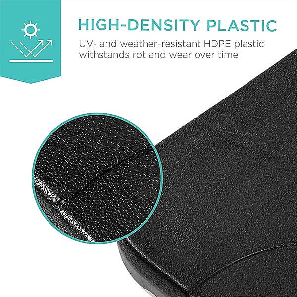 Base de parapluie d'extérieur décalée en porte-à-faux robuste, 4 pièces - 12U03D