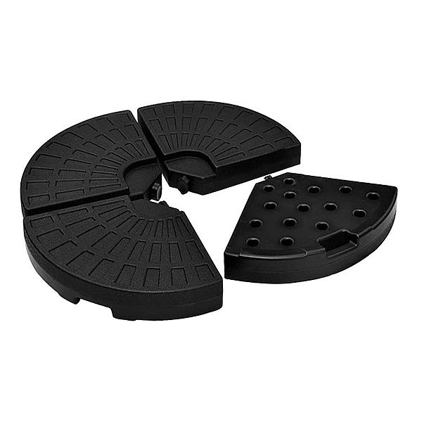 Base de parapluie remplie d'eau ou de sable en forme d'éventail, 4 pièces - 12U03E