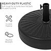 Base de parapluie ronde en plastique remplissable - 12U03I
