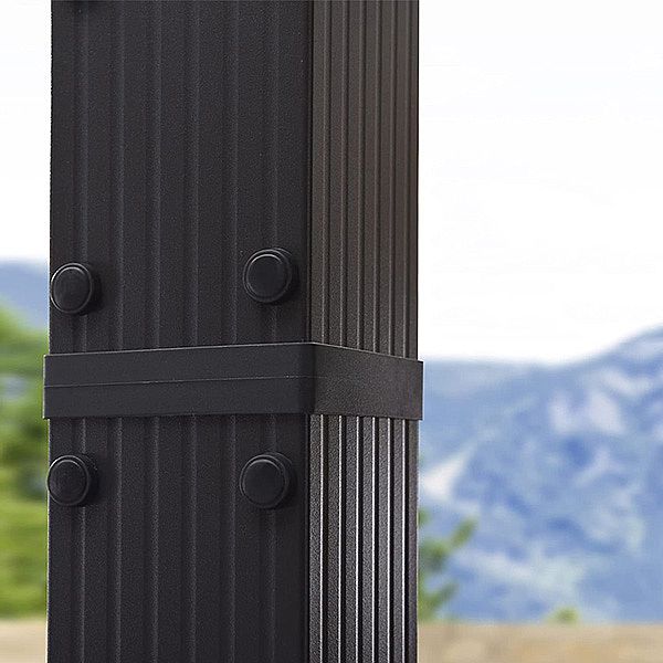 Balcon à volet télescopique en métal - 10G01G