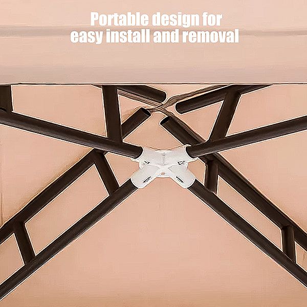 Pavillon escamotable d'extérieur avec filet - 10G02B