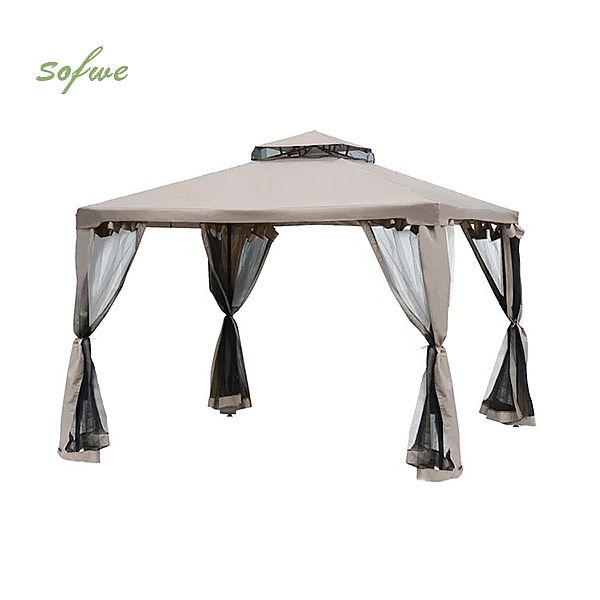 Tente de réception à toit en métal à 2 étages - 10G02C