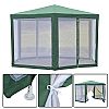 Pavillon de jardin terrasse avec gaze - 10G02K