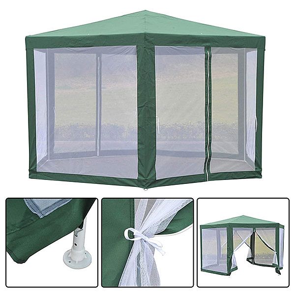Pavillon de jardin terrasse avec gaze - 10G02K