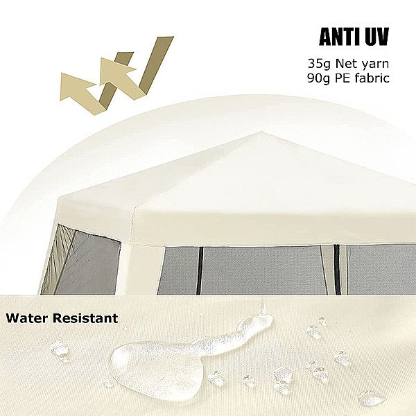 Pavillon de tente de pavillon pliant portable avec filet - 10G02L