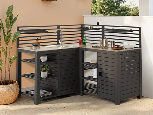 Am&eacute;nagements de cuisines ext&eacute;rieures pour patios et jardins