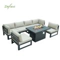 Tube en aluminium avec ensemble de canapé extérieur Fire Pit Garden - 11C01A