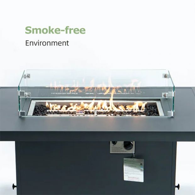 Tube en aluminium avec ensemble de canapé extérieur Fire Pit Garden - 11C01A