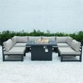 Tube en aluminium avec ensemble de canapé extérieur Fire Pit Garden - 11C01A