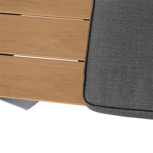Canapé de luxe en aluminium pour meubles de cour - 11C01D