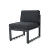 Canapé d'extérieur en forme de V en aluminium 4 pièces - 11C01H