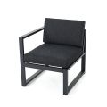 Canapé d'extérieur en forme de V en aluminium 4 pièces - 11C01H
