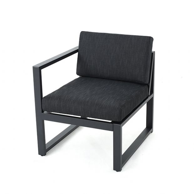 Canapé d'extérieur en forme de V en aluminium 4 pièces - 11C01H