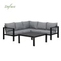 Canapé modulable d'extérieur en aluminium 5 places - 11C01I
