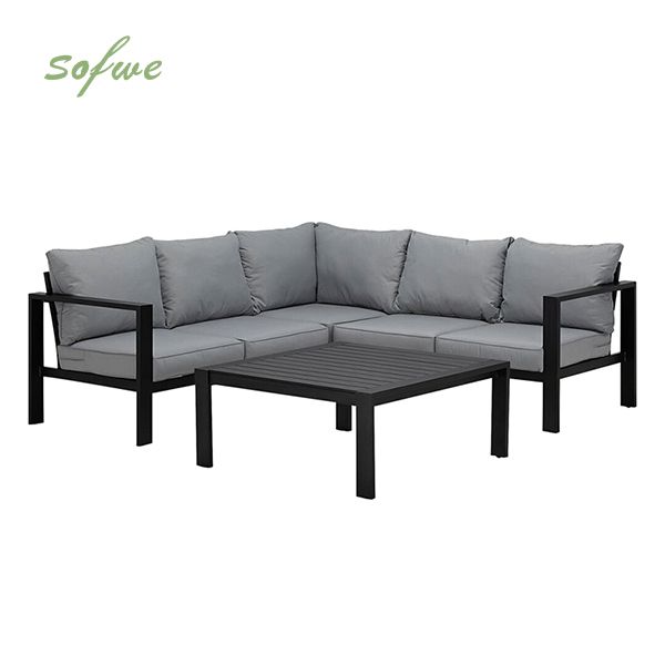 Canapé modulable d'extérieur en aluminium 5 places - 11C01I