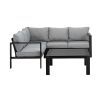 Canapé modulable d'extérieur en aluminium 5 places - 11C01I