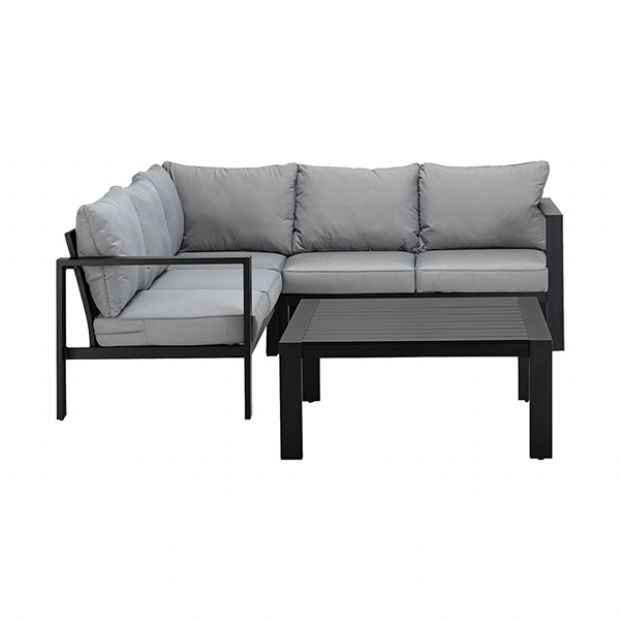 Canapé modulable d'extérieur en aluminium 5 places - 11C01I