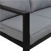 Canapé modulable d'extérieur en aluminium 5 places - 11C01I