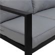 Canapé modulable d'extérieur en aluminium 5 places - 11C01I