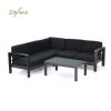 Canapé sectionnel extérieur en forme de V en aluminium - 11C01J