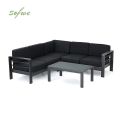 Canapé sectionnel extérieur en forme de V en aluminium - 11C01J