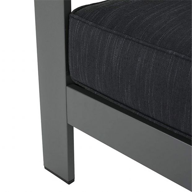 Canapé sectionnel extérieur en forme de V en aluminium - 11C01J