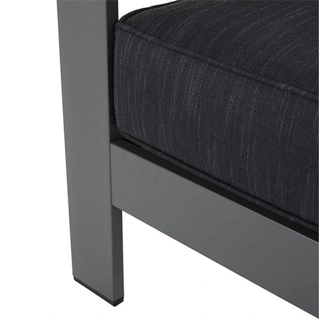 Canapé sectionnel extérieur en forme de V en aluminium - 11C01J