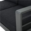 Canapé sectionnel extérieur en forme de V en aluminium - 11C01J