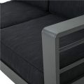 Canapé sectionnel extérieur en forme de V en aluminium - 11C01J