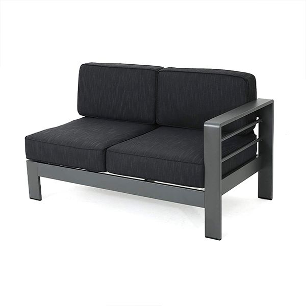 Canapé sectionnel extérieur en forme de V en aluminium - 11C01J