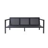 Ensemble de meubles de patio extérieur en aluminium 3 pièces - 11C01L