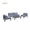 Ensemble de meubles de luxe en aluminium avec coussin - 11C01Q