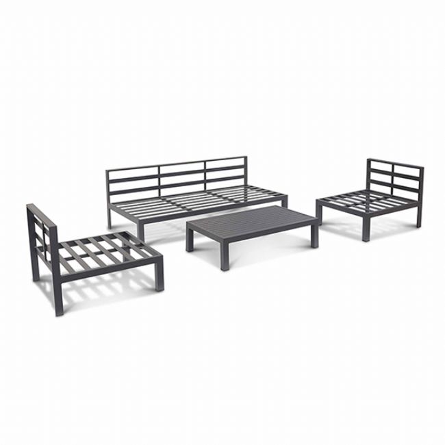 Ensemble de meubles de luxe en aluminium avec coussin - 11C01Q