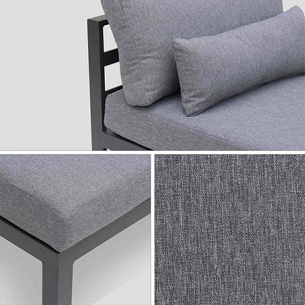 Ensemble de meubles de luxe en aluminium avec coussin - 11C01Q