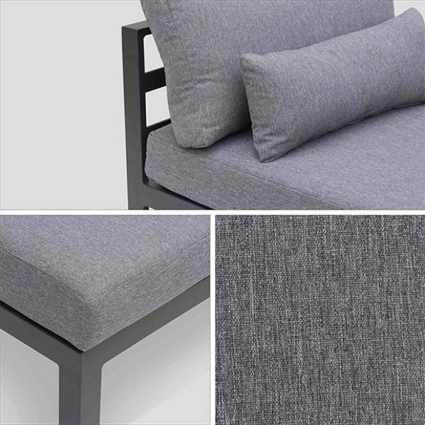 Ensemble de meubles de luxe en aluminium avec coussin - 11C01Q