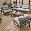 Ensemble de meubles de luxe en aluminium avec coussin - 11C01Q