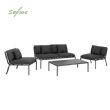 Ensemble de canapé d'extérieur 4 pièces en métal et aluminium - 11C01R