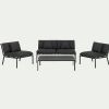 Ensemble de canapé d'extérieur 4 pièces en métal et aluminium - 11C01R