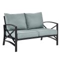 Ensemble de conversation 4 pièces en métal et aluminium - 11C01S