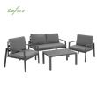 Canapé de terrasse extérieur 4 places en aluminium - 11C01U
