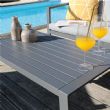 Canapé de terrasse extérieur 4 places en aluminium - 11C01U