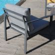 Canapé de terrasse extérieur 4 places en aluminium - 11C01U