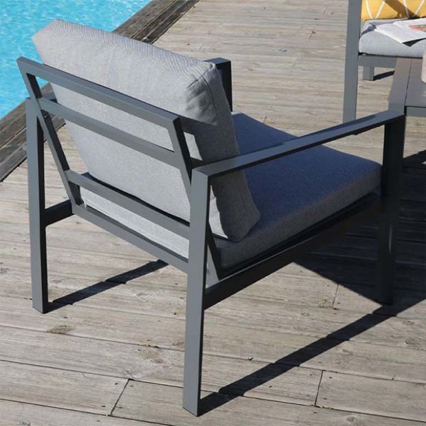 Canapé de terrasse extérieur 4 places en aluminium - 11C01U