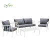 Ensemble de canapé en aluminium moderne avec coussin - 11C01V